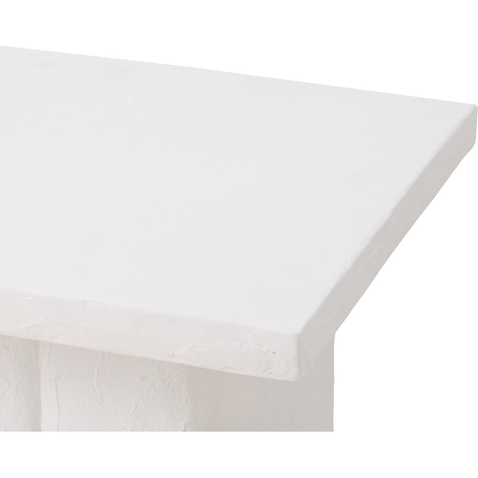 ravine white side table   