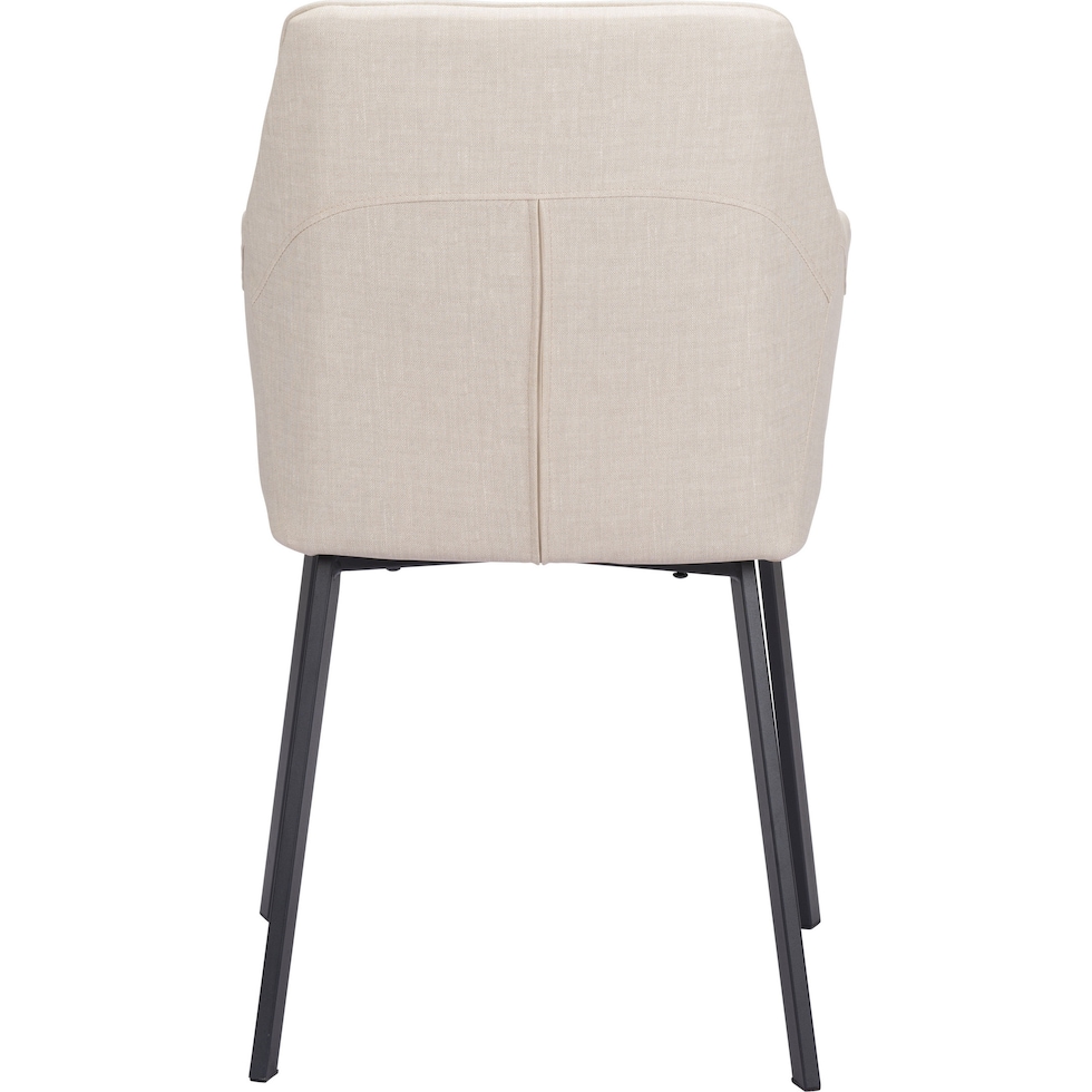 raymond white dining chair   