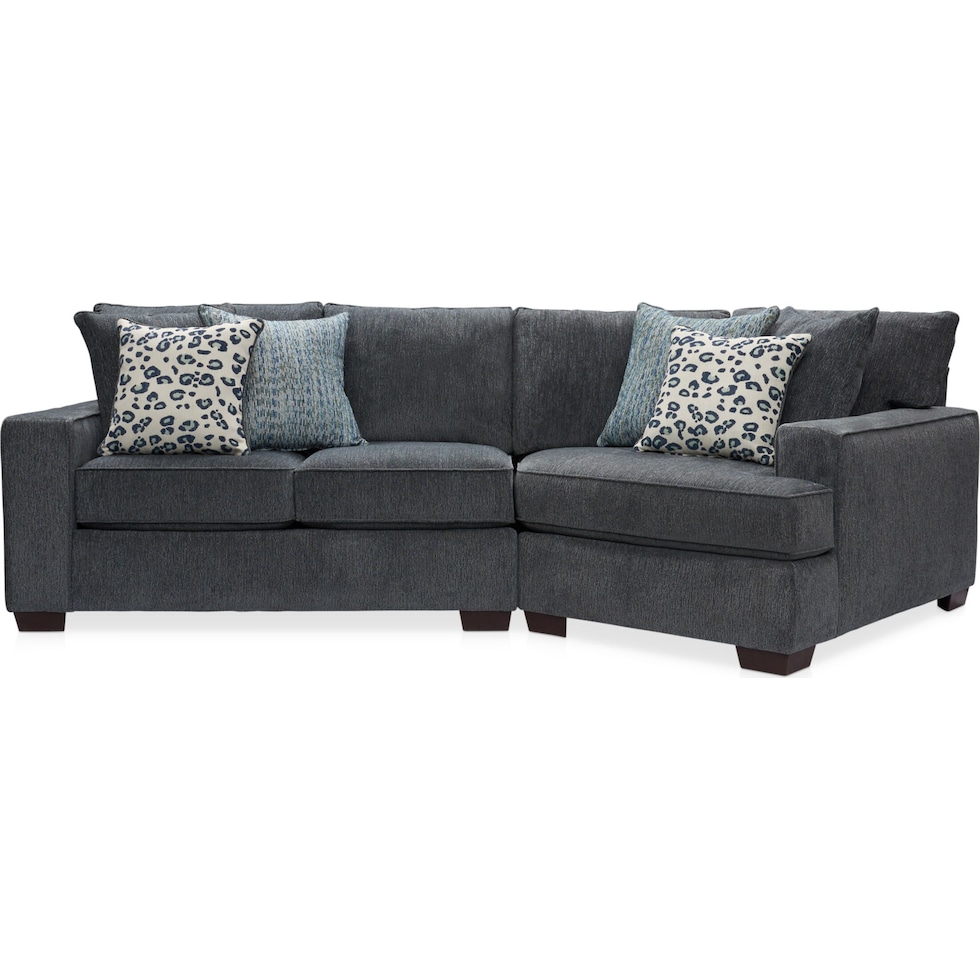 reagan blue  pc sectional   