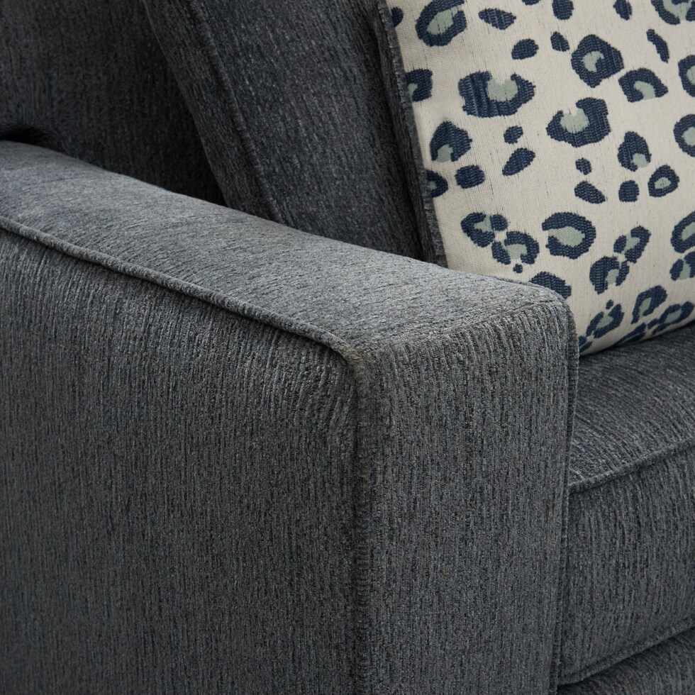 reagan blue  pc sectional   