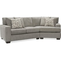 reagan gray  pc sectional   