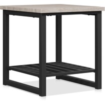 rebel white end table   