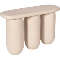 red river white console table   