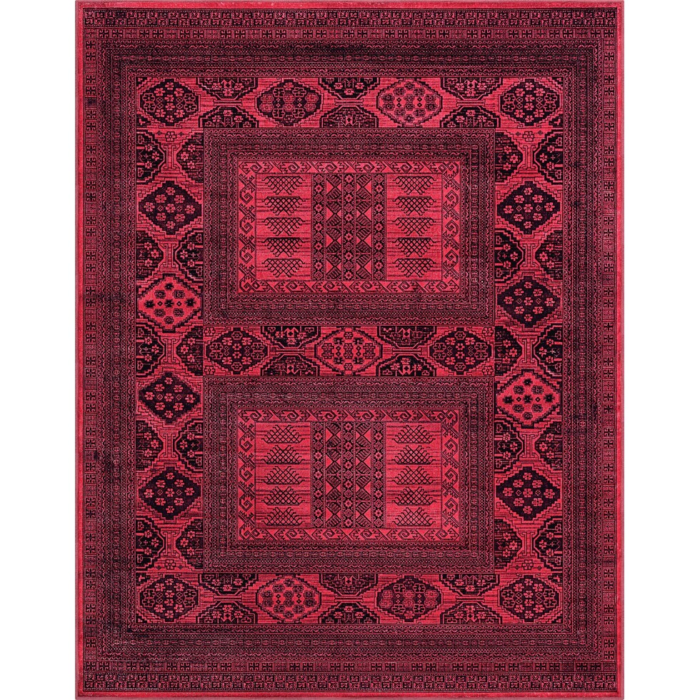 red black rug   