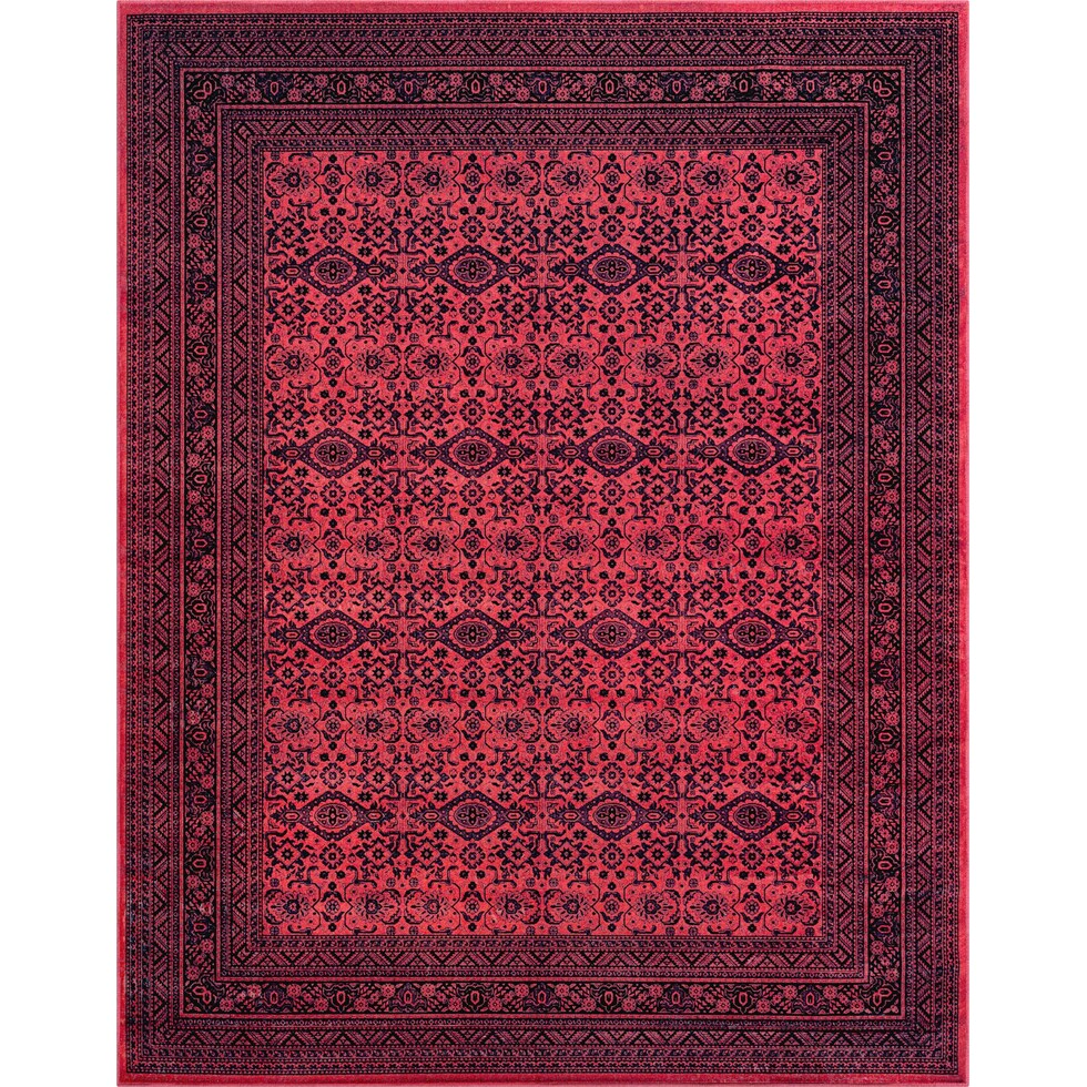 red black rug   