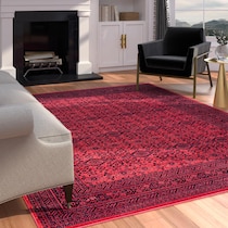 red black rug   