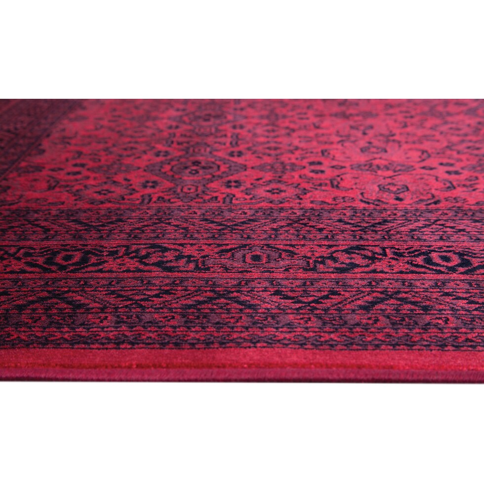 red black rug   