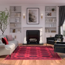 red black rug   