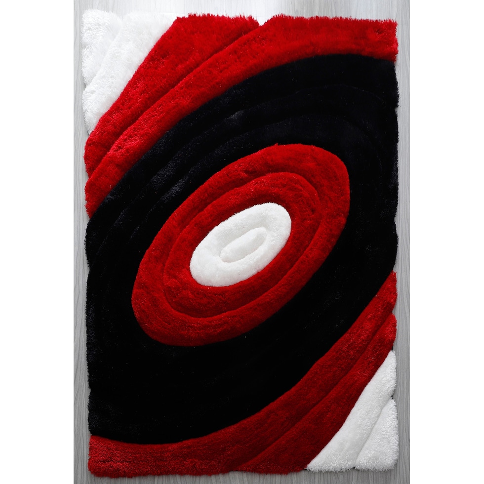 red white gray area rug  x    