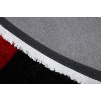 red white gray area rug  x    