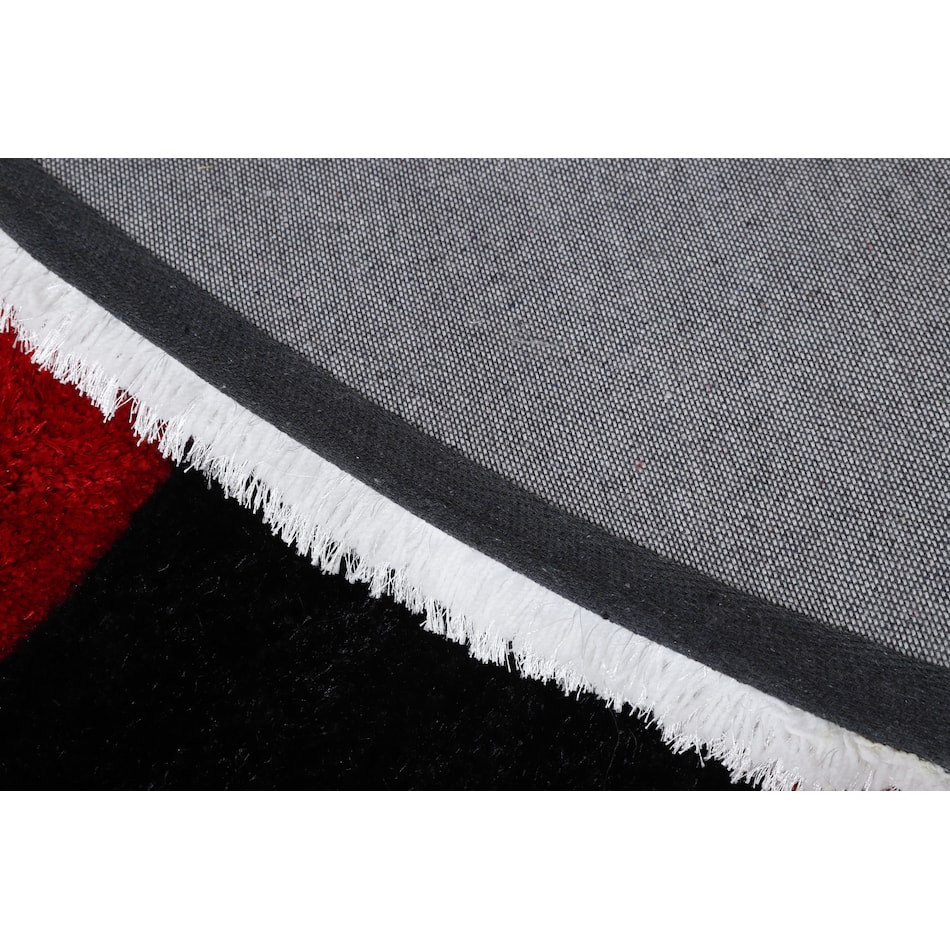 red white gray area rug  x    