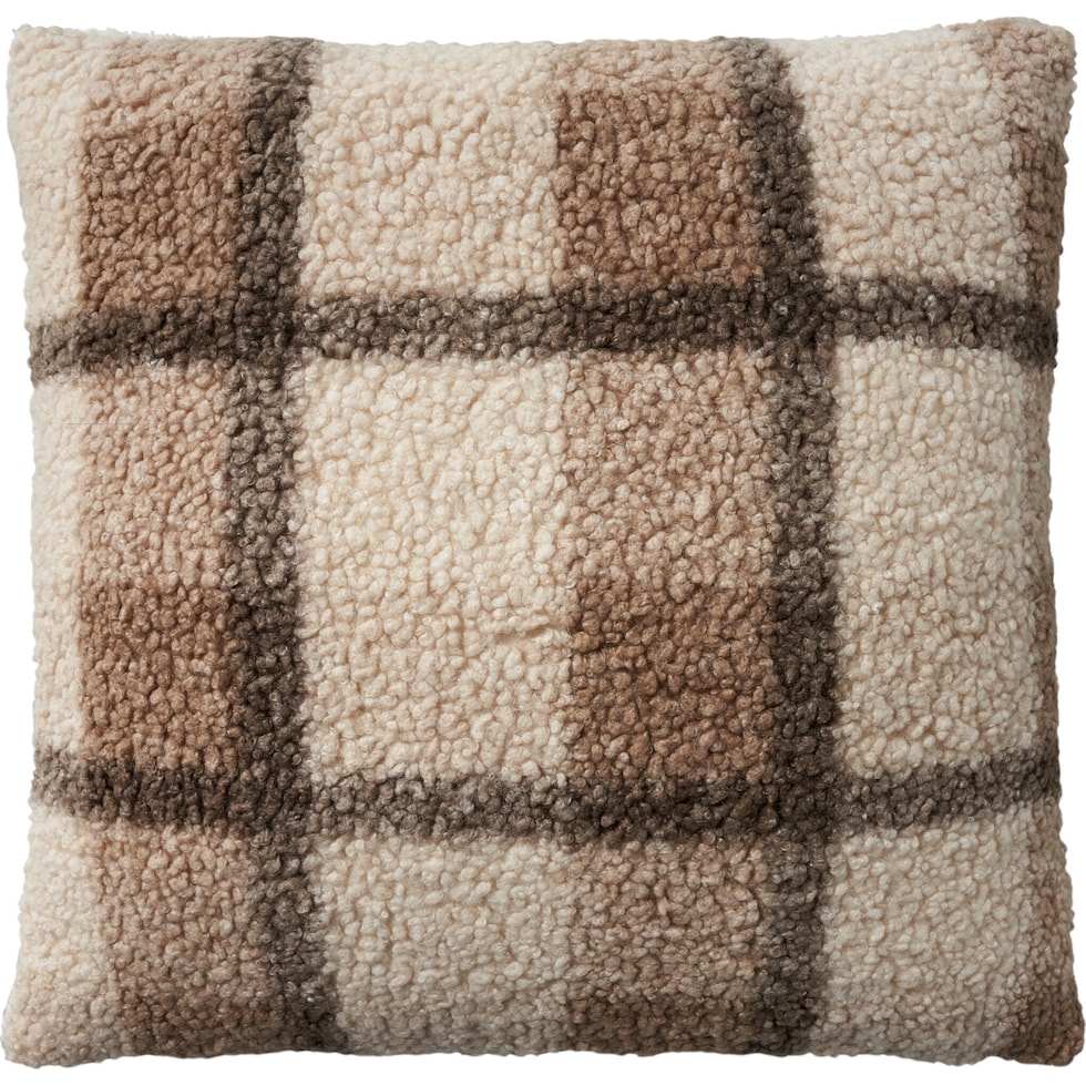 redford light brown accent pillow   