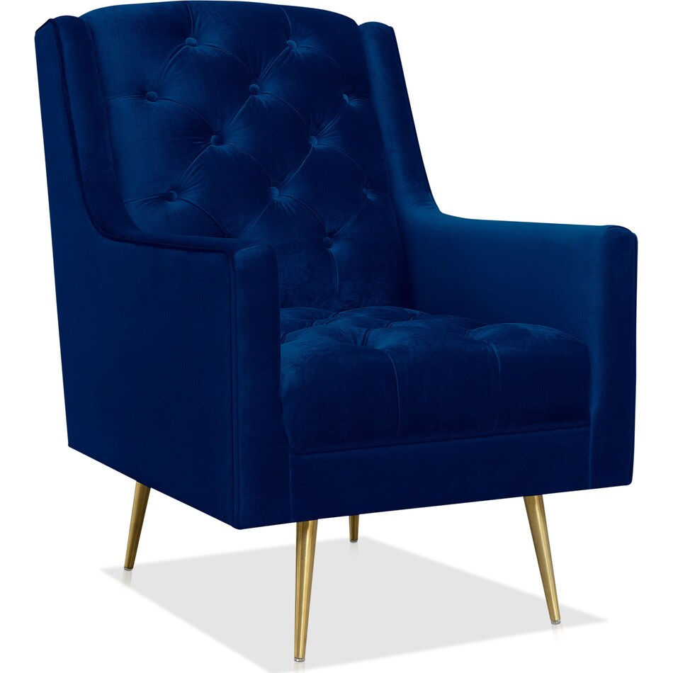 redmond blue accent chair   