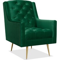 redmond green accent chair   