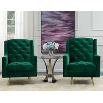 redmond green accent chair   