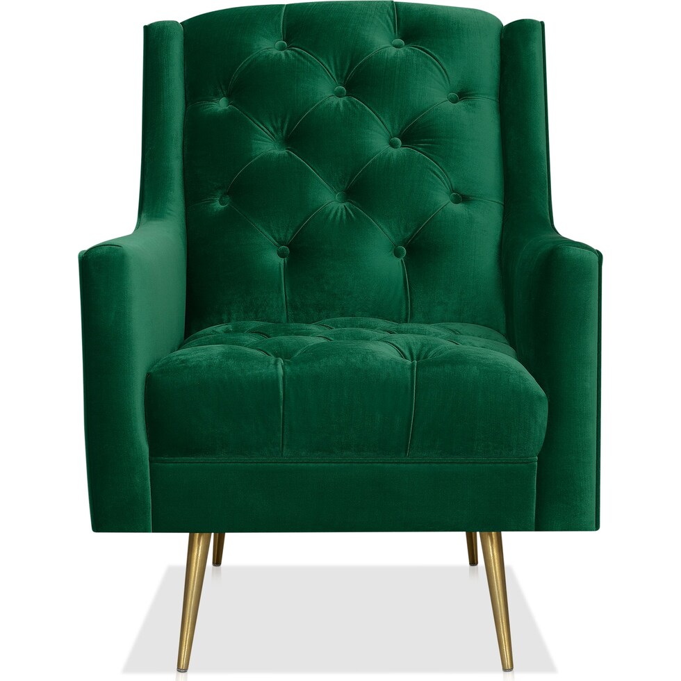 redmond green accent chair   
