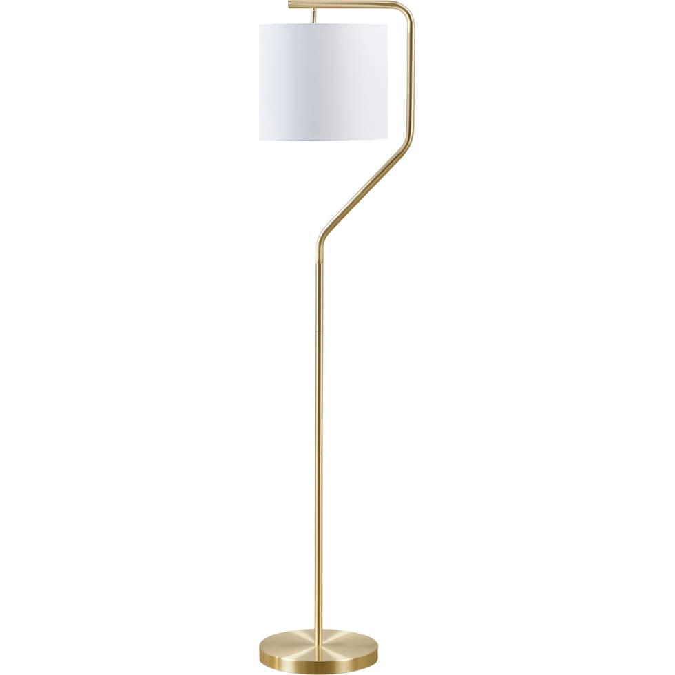 redondo gold floor lamp   