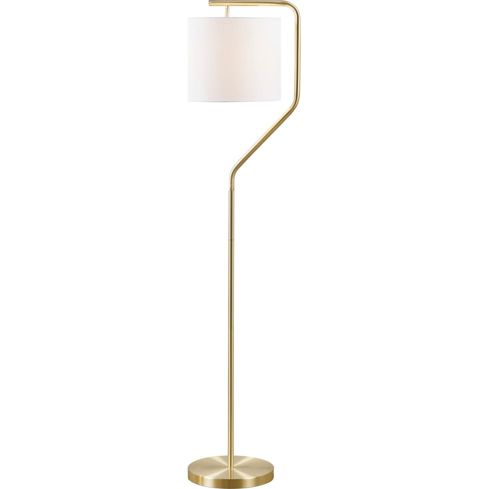 redondo gold floor lamp   