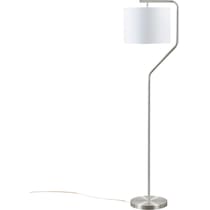 redondo silver floor lamp   