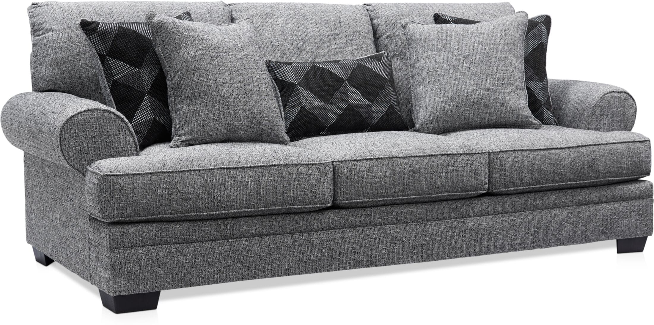 Value city grey deals couch