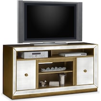 reflection entertainment silver tv console   