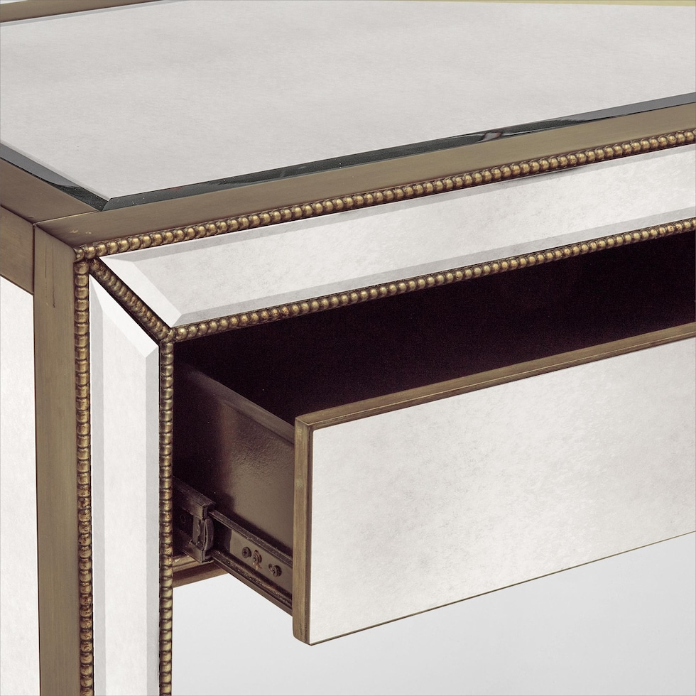 reflection silver console table   