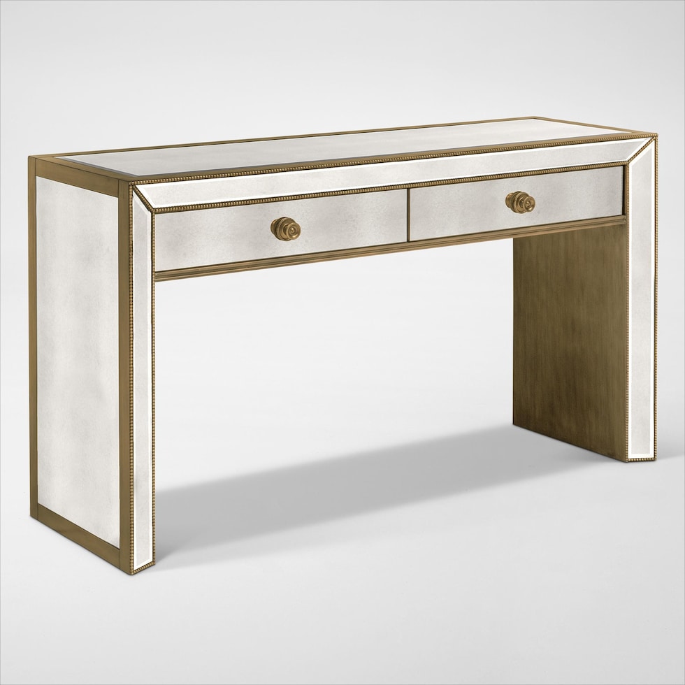 reflection silver console table   