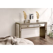 reflection silver console table   