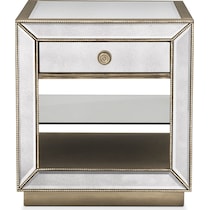 reflection silver end table   