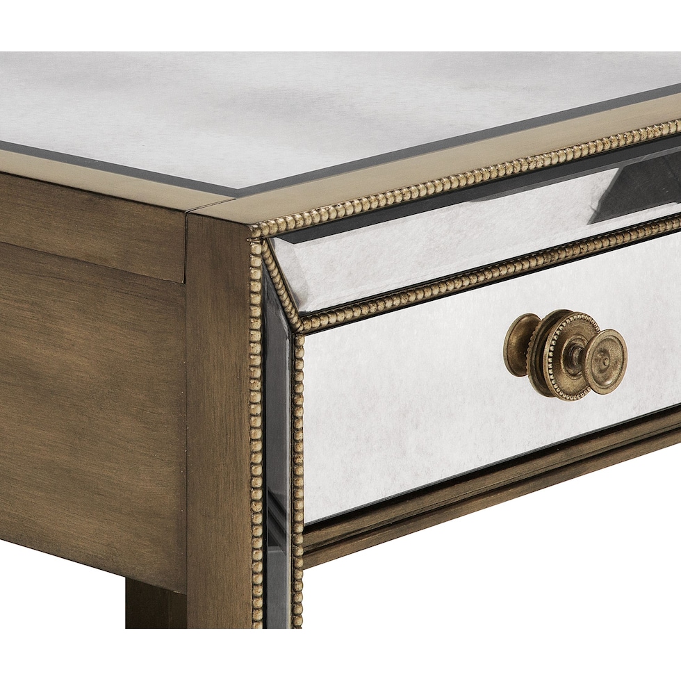 reflection silver end table   