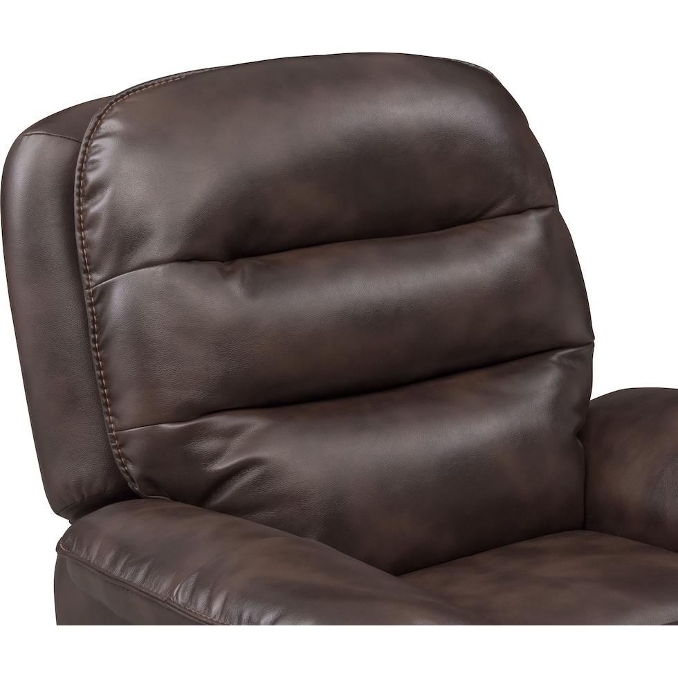 regis dark brown recliner   