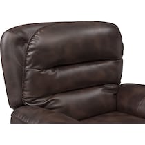 regis dark brown recliner   