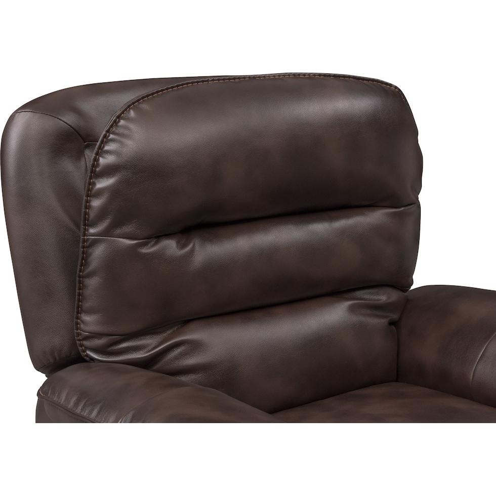 regis dark brown recliner   