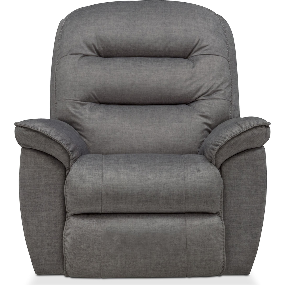 regis gray glider recliner   