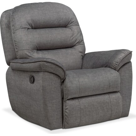 Regis Manual Glider Recliner - Gray