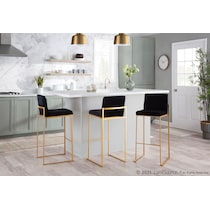 reine black bar stool   