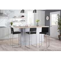 reine black bar stool   