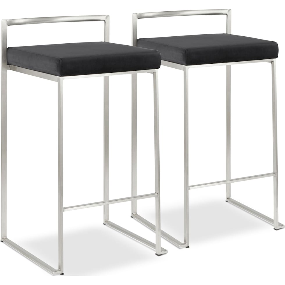 reine black counter height stool   