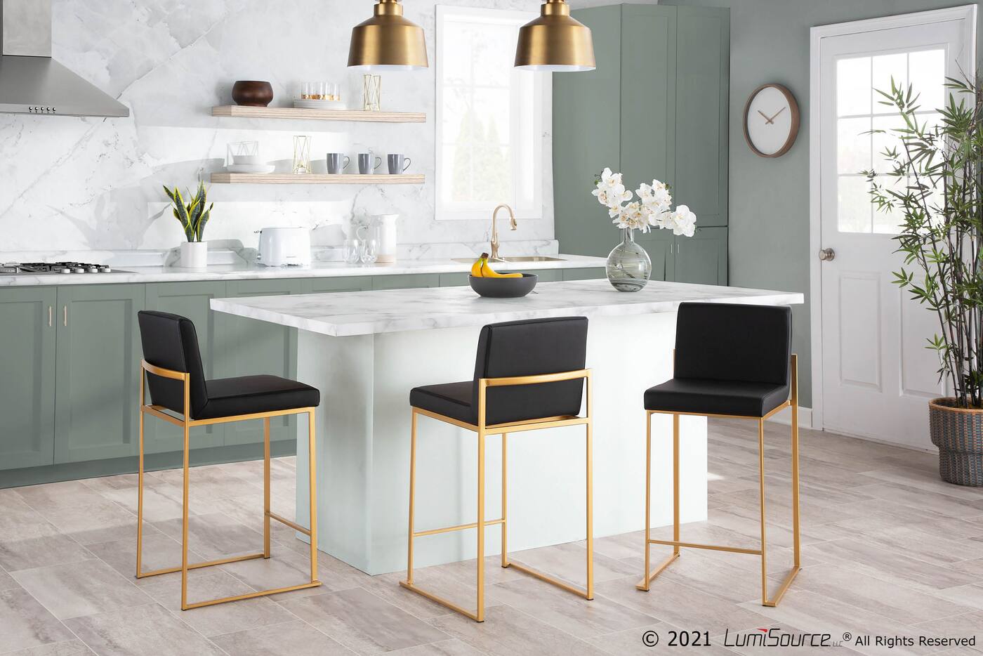 reine black counter height stool   