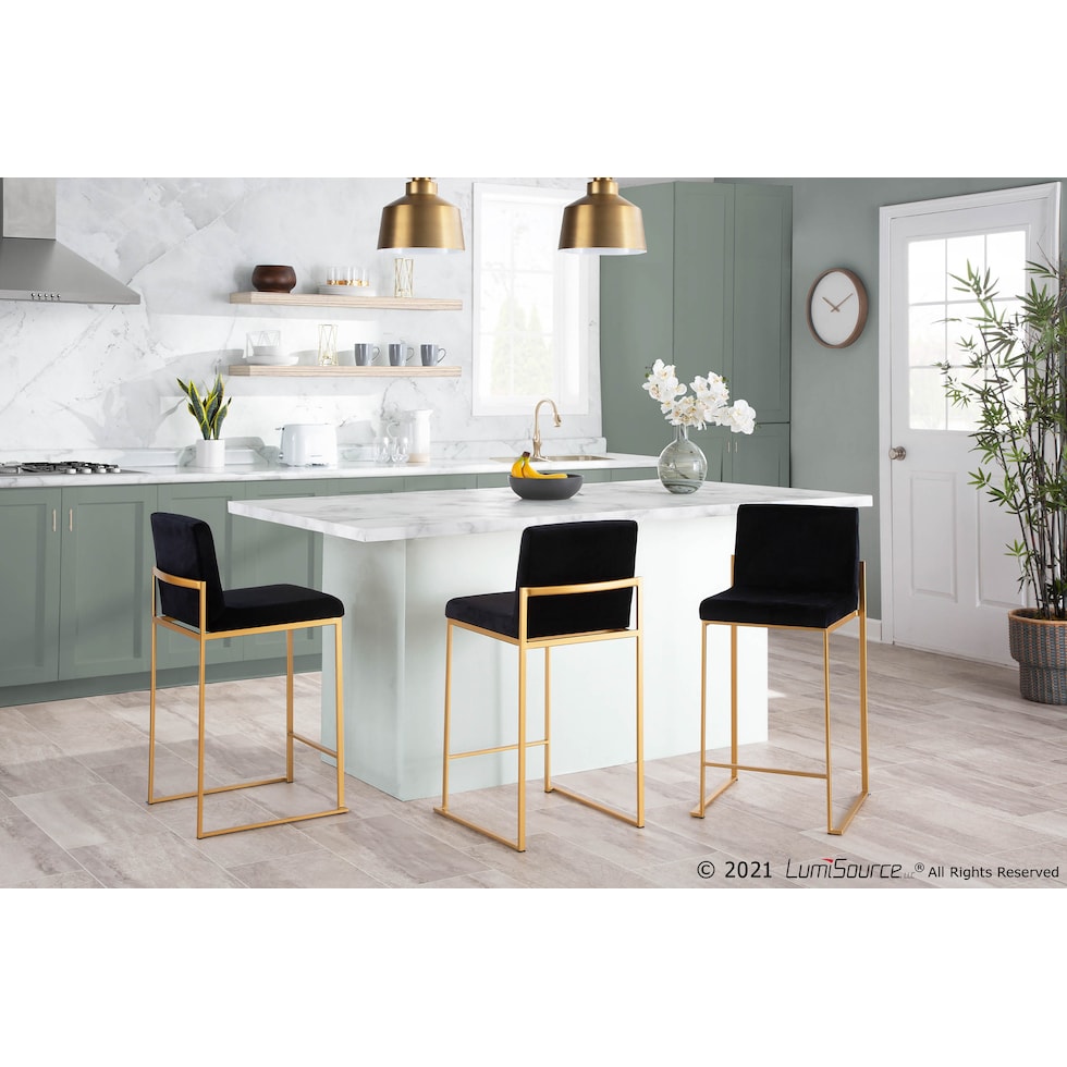 reine black counter height stool   