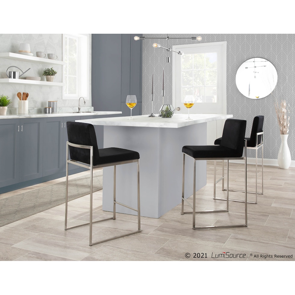 reine black counter height stool   