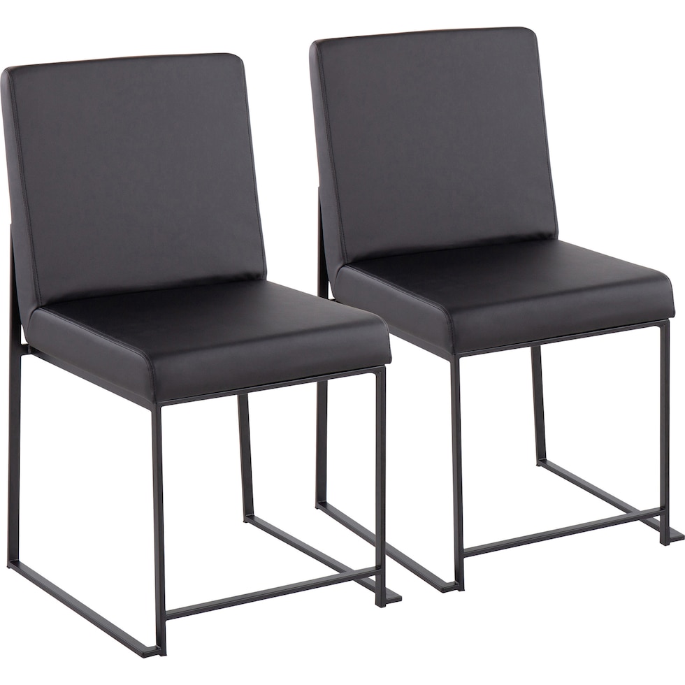 reine black dining chair   