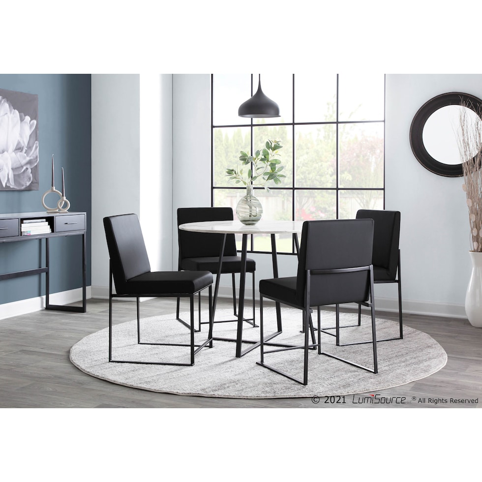 reine black dining chair   