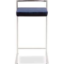reine blue counter height stool   