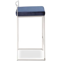 reine blue counter height stool   