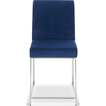 reine blue dining chair   