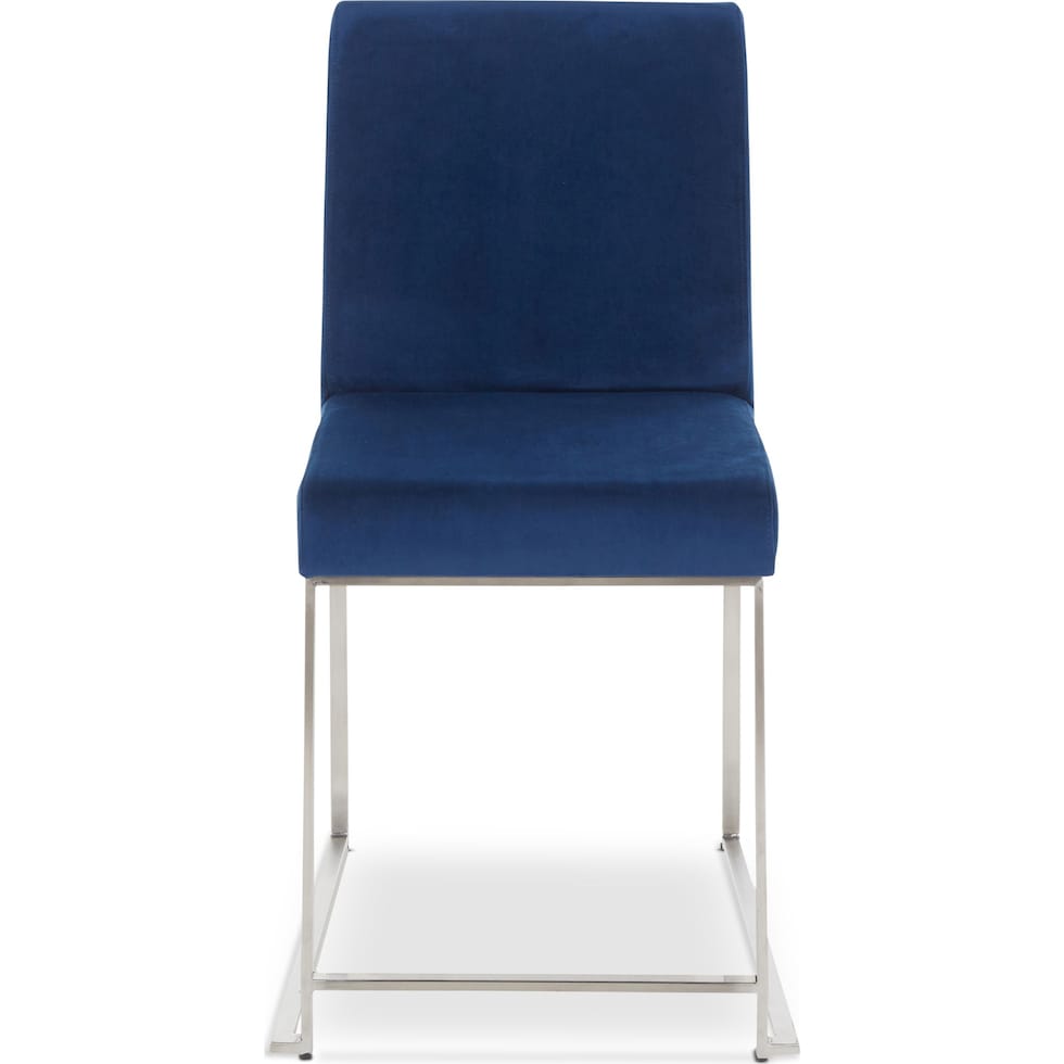 reine blue dining chair   