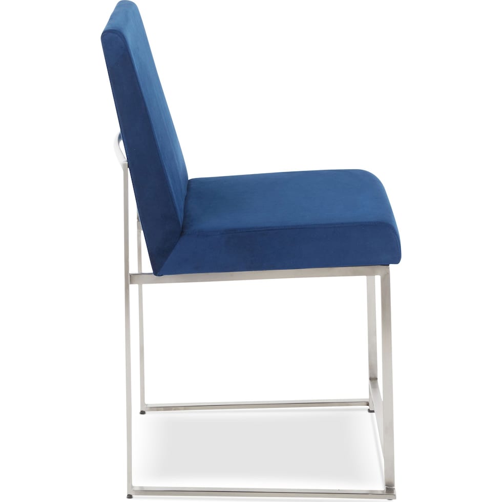 reine blue dining chair   