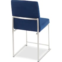 reine blue dining chair   