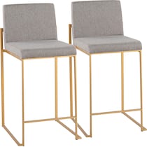 reine gray counter height stool   